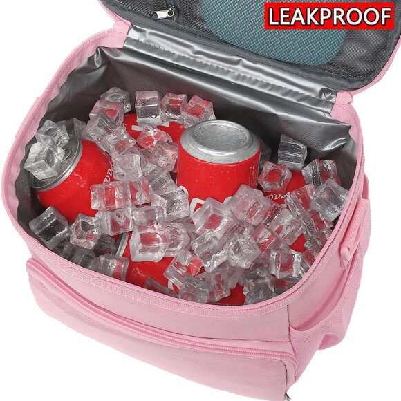 Insulated Lunch Bag for Adult/Women/Men, Reusable Large Lunch Box Cooler Soft Le - Picture 3 of 7